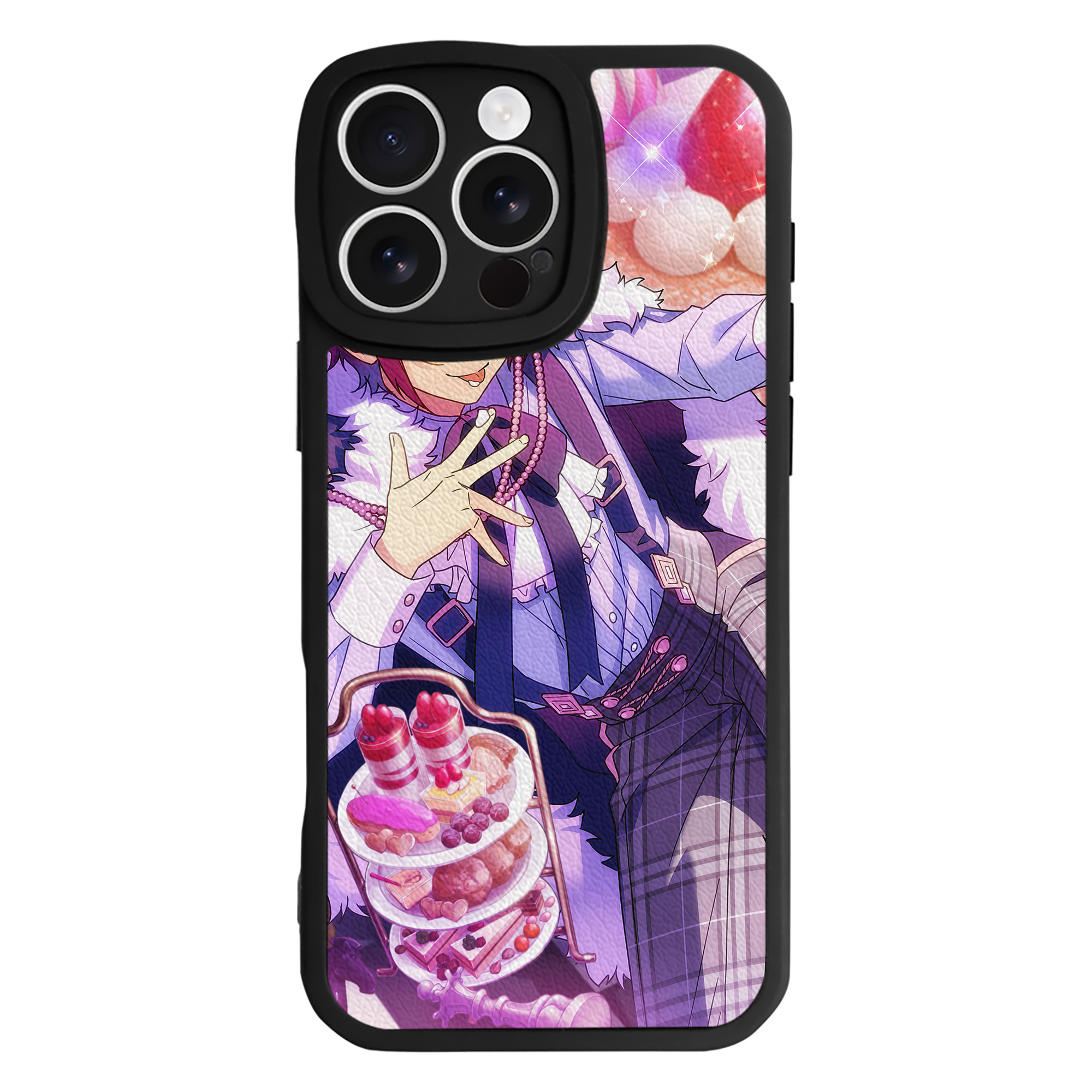 （画像用） あんさんぶるスターズ! Ensemble Stars 【iPhone 16シリーズ対応】シリコンスマホケース（レザー調） 材質：シリコン
